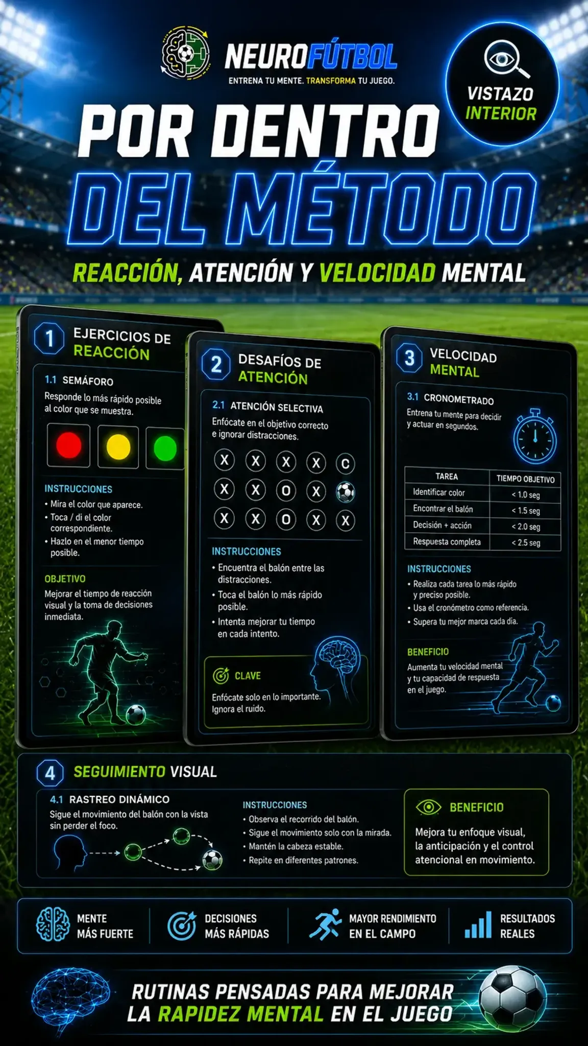 Ejercicios de reacción, atención y velocidad mental